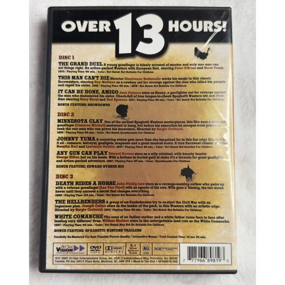 Spaghetti Westerns DVD Collection – 9 Movies, 3 Discs, Over 13 Hours - Picture 2 of 9